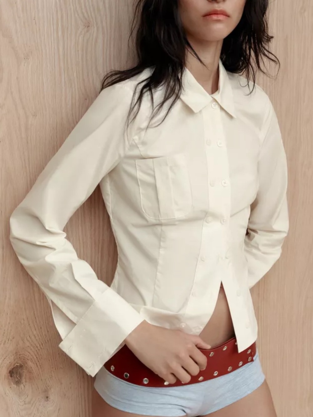 FITTED POPLIN SHIRT